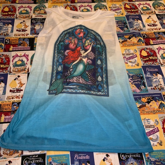 Disney Tops - NWT Hot Topic Little Mermaid Stained Glass Tank Disney Tops - NWT Hot Topic Little Mermaid Stained Glass Tank